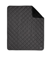 Eddie Bauer® Quilted Insulated Fleece Blanket - Grey Steel/ Black - OSFA